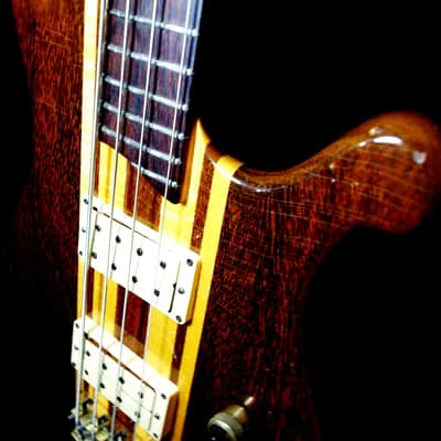 J. K. LADO SUPER FALCON II 1981 Natural. SOLID WOOD BASS. Incredible Sound. HANDBUILT. Beautiful. image 23