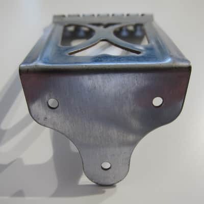 Harmony & Silvertone Flat Top Guitar Tailpiece Authentic Vintage Part Circa-1950s-1960s-Chrome image 5
