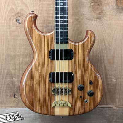 Alembic Spoiler 4 Bass 1986 Zebrawood w/ OHSC image 1