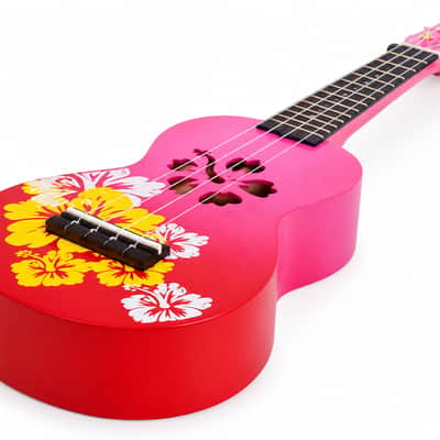 Immagine Mahalo MD1-HBRDB Hibiscus Soprano Ukulele. Red Burst - 2