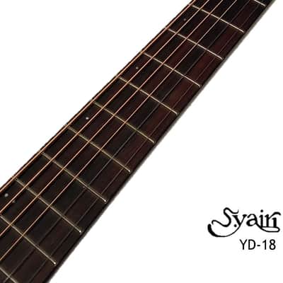S.Yairi YD-18 Full Solid wood Sitka Spruce & Africa Mahogany Dreadnought acoustic guitar High-quality image 6