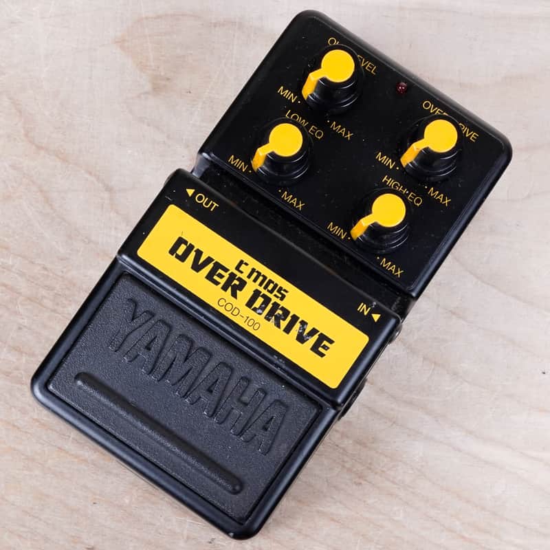 Yamaha COD-100 C MOS Over Drive Pedal 1980s Black Made in Japan