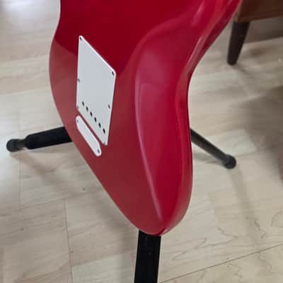 1977 Fender Stratocaster Dakota Red Kahler HSH American Vintage 70s 1970's DiMarzio USA Strat Custom Fiesta Red Guitar image 14