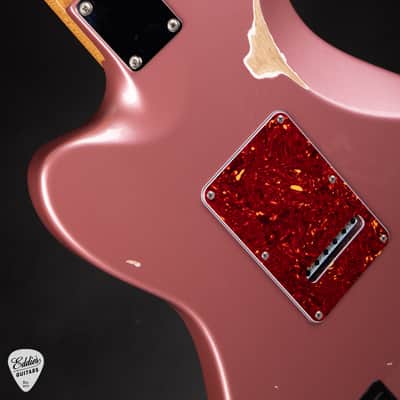 2024 - Suhr Eddie's Guitars Exclusive Roasted Classic JM Antique - Burgundy Mist image 12