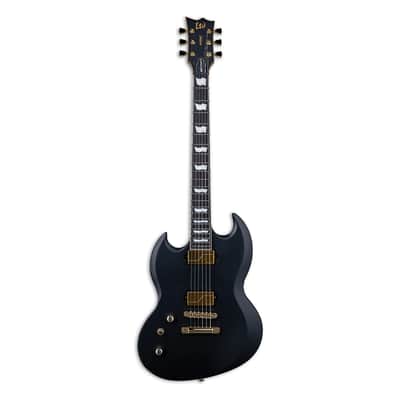 ESP LTD VIPER-1000 Left Handed Electric Guitar - Vintage Black image 2