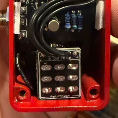 Mini 1590a PedalPCB (Clone of Analogman Sunface) 2026 Red Powder coated 2 BC108s! image 8