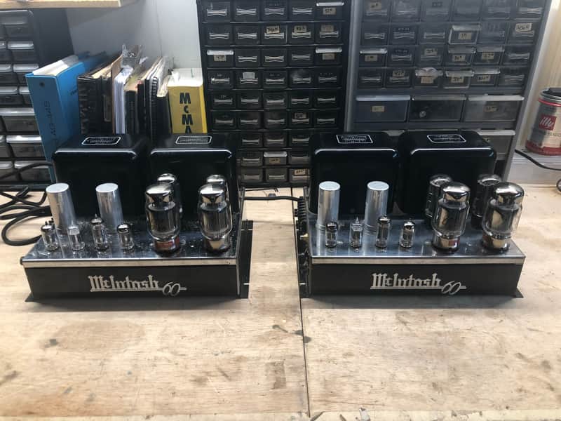 McIntosh MC60 60-Watt Mono Tube Power Amplifier Pair image 1