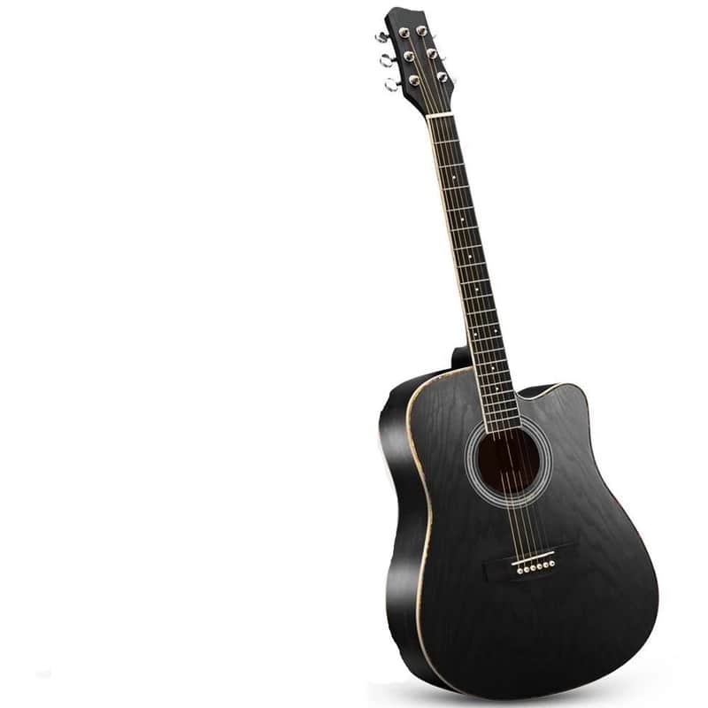 Steel Strings Acoustic Guitar for Beginner and Adults (Black) image 1