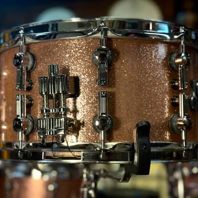 Sonor SQ2 14x7 Vintage Maple Snare Drum - Champagne Sparkle Lacquer image 4