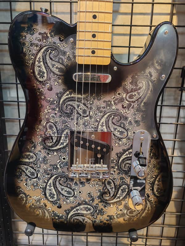 *NEW IN BOX* 2025 Fender Japan Limited Edition Telecaster Black Paisley MIJ image 1