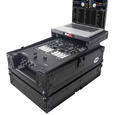 ProX XS-M11LTBL Pioneer DJM-S11 or Rane 72 MK2 Mixer Flight Case with Laptop Shelf - Black image 6