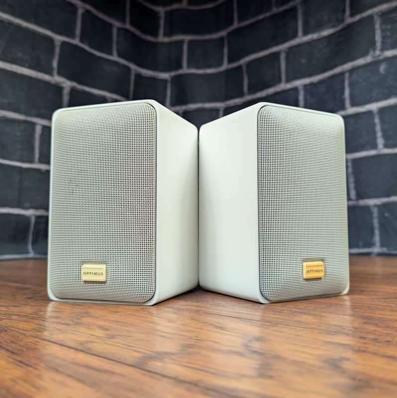 Optimus PRO‑X44AV Bookshelf Speakers – Shielded, 2‑Way, High‑Output Home Audio Pair image 1