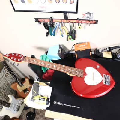 Daisy Rock Heartbreaker Short Scale Red Heart Electric Guitar image 24