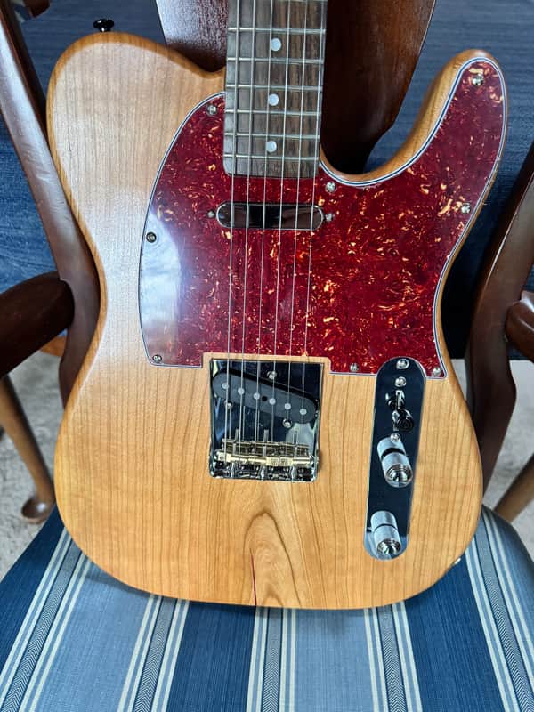 Old Growth Hackenberry wood Telecaster  body with  Fender Tex Mex pickups image 1