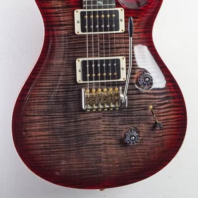PRS Custom 24 Wood Library Charcoal Cherry burst image 1