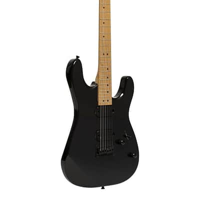 Stagg Metal Series Electric Guitar - Black - SEM-TWO H BK image 1