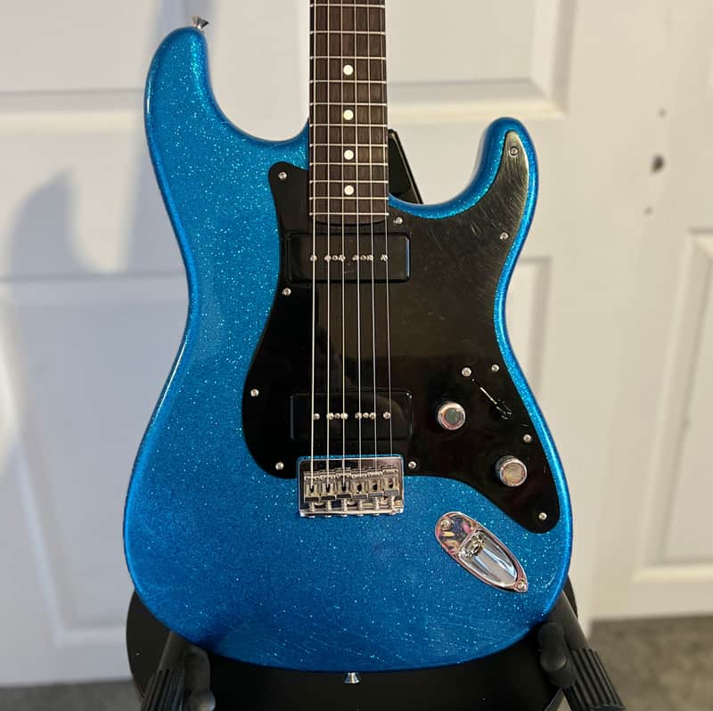 2023 Fender Custom Shop Limited Edition Dual P-90 Stratocaster Closet Classic Relic - Blue Sparkle image 1