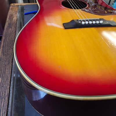 Vintage Aria 9460 Hummingbird Acoustic Guitar with Hard Case image 18