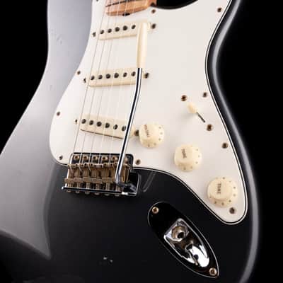 Used 2024 Fender Custom Shop 1968 Stratocaster Journeyman Relic Charcoal Frost Metallic with OHSC image 5