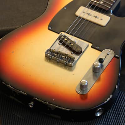 2022 LSL T-Bone One P90 Electric Guitar Metallic Sunburst + OHSC image 5