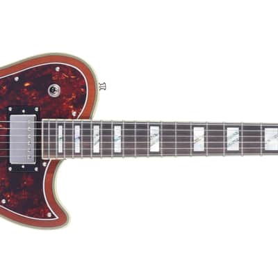 D'Angelico Deluxe Atlantic Electric Guitar With Stopbar Tailpiece Matte Walnut DADATLMWLNS image 5