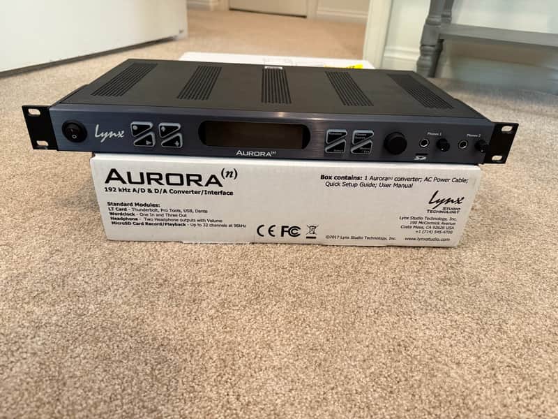 Lynx Lynx Aurora (n) 24-TB3 24-channel AD/DA Converter with AES, ADAT, and Thunderbolt 3 Interface 2026 - Matte Blue/Black image 1