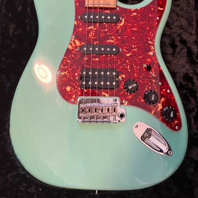 Suhr Limited Edition Classic S Paulownia with Maple Fretboard 2018 - Present - Surf Green with Tortoiseshell Pickguard image 2