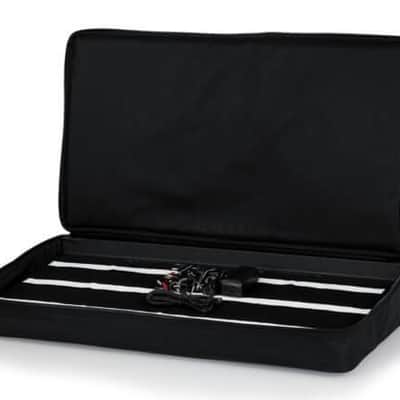 Gator 30" X 16" Wood Pedal Board w/ Black Nylon Carry Bag; Includes G-Bus-8 Power Supply W/ (8) 9V & (3) 18V Outputs GPT-PRO-PWR image 4