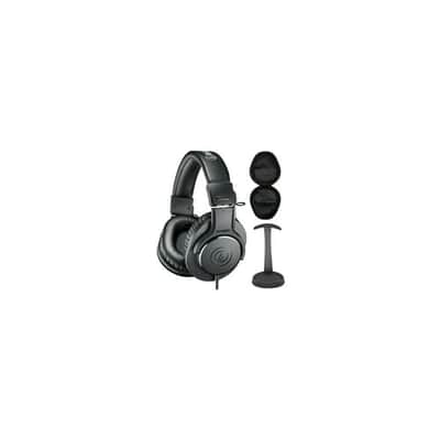 Audio-Technica ATH-M20X Studio Headphones (Black) with Knox Gear Stand and Case image 9