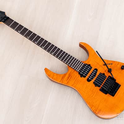 1996 Ibanez J Custom RG1508 HSH Amber Flame Top, Near-Mint w/ DiMarzio image 12