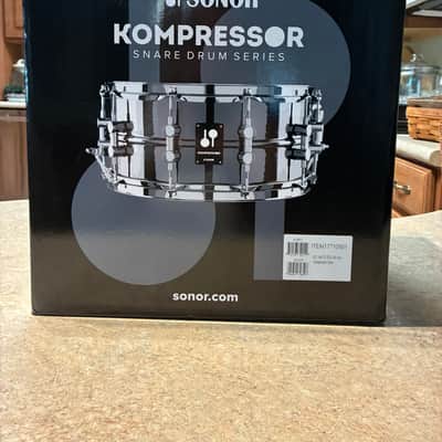 Sonor Kompressor 14x5.75 steel snare drum - Chrome image 7