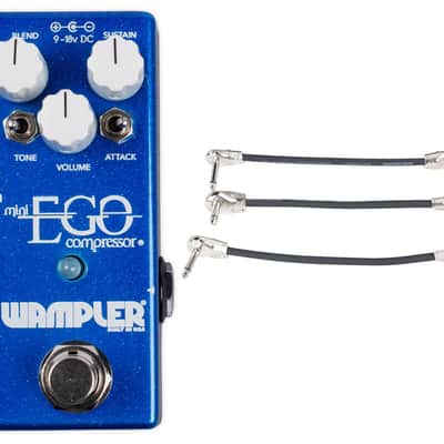 Wampler Mini Ego Compressor + Gator Patch Cable 3 Pack image 1
