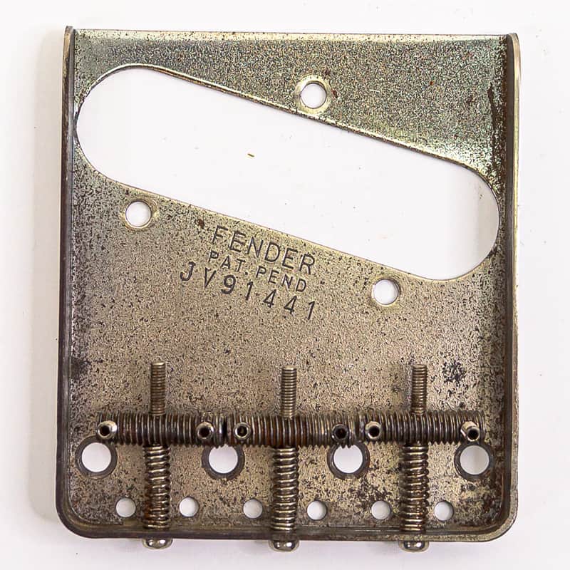 1982–1984 Fender Telecaster Bridge Plate – JV Serial Made in Japan (MIJ) image 1
