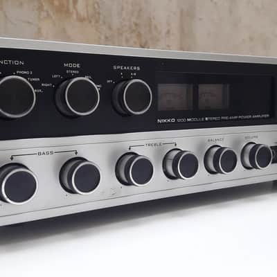 RARE vintage early 1970's Nikko TRM-1200 Integrated Hi-Fi stereo Amplifier image 2
