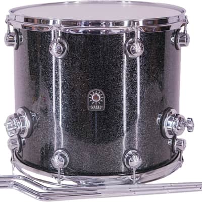 Natal Birch Fusion X 16" x 14" Floor Tom - Black Metallic image 1