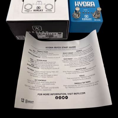 Keeley Hydra Stereo Reverb & Tremolo 2020 - Present - Blue X8289 image 1