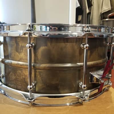 Taye Metalworks 2mm Brass Snare Drum - 14x6.5 image 6