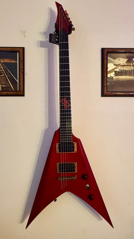 Solar Guitars Solar V2.6TBR SK – TRANS BLOOD RED MATTE V Guitar!
