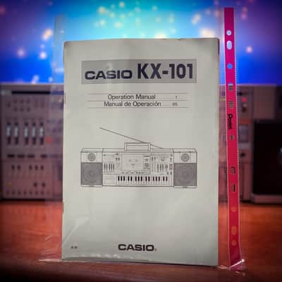 CASIO KX-101 🌈RaRe🌈 Vintage Stereo Cassette Boombox / Organ Synthes Combo image 6