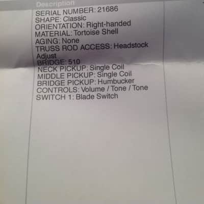 Suhr HSS Pickguard Tortoise Shell image 2