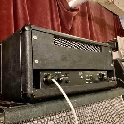 WHITE W-100 guitar/ bass amplifier c 1969 Black original vintage UK England Matamp orange image 8