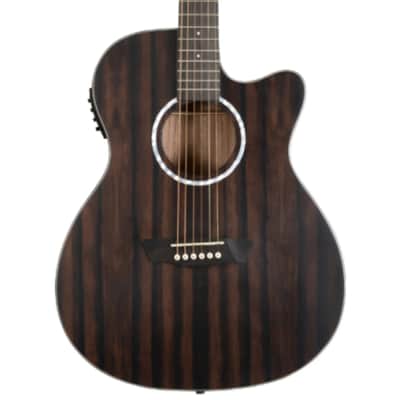 Washburn Deep Forest EBONY D Dreadnought Acoustic Guitar - Natural Matte image 1