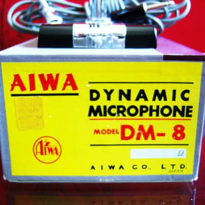 Vintage 1950's Aiwa DM-8 dynamic omni-directional Microphone Hi Z w accessories Calrad Olson Lafayette # 3 image 3