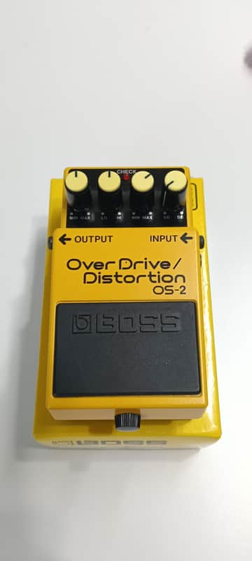 Boss OS-2 OverDrive/Distortion (Silver Label) 1990 - Present - Yellow image 1