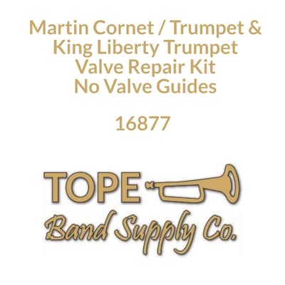 Martin Cornet, Trumpet, & King Liberty Trumpet, Valve Repair Kit - No Valve Guides image 2
