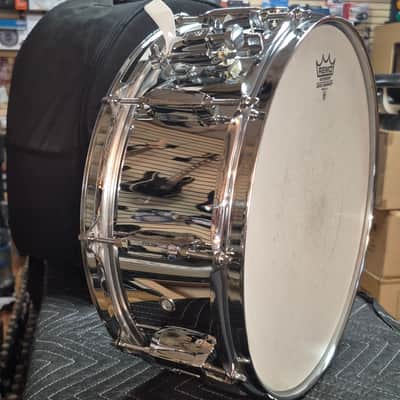 Pearl S-814D Steel 14x6.5" Student Snare Drum (1st Gen) 1983 - 1991 - Steel image 5