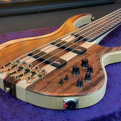 Ibanez BTB1835 NDL 5 String Electric Bass. Natural Shadow Low Gloss with Bag image 8
