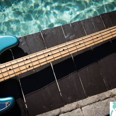 First Gen Fender Precision Bass PB-110SH  - Steve Harris P Bass from Iron Maiden - Lake Placid Blue - Crafted in Japan CIJ image 4