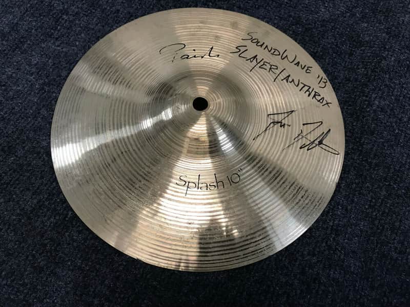 Paiste Signature 10" Splash Cymbal Used with Slayer and Anthrax Signed image 1