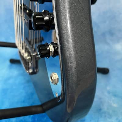 Fender MIJ Hybrid '60s Jazz Bass V 2020 Charcoal Frost Metallic image 11